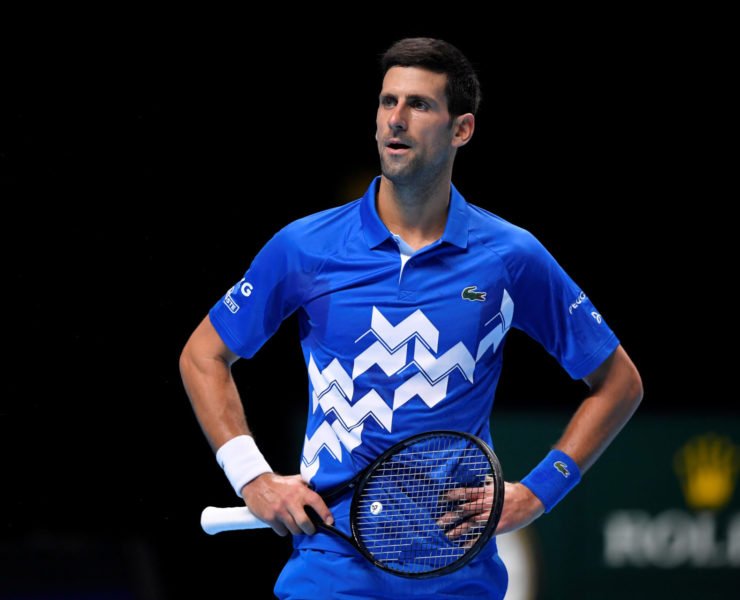 Novak Djokovic在ATP决赛2020